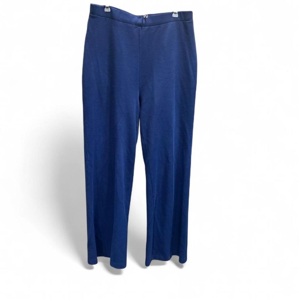 Women's true vintage‎ wide leg navy blue trousers by cricket lane size 16 (xl2)